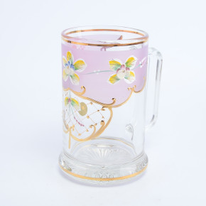 Кружка для пива 500 мл матово-розовая  Star Crystal "Лепка" U-R / 098332