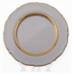 Блюдо 30 см круглое  Bavarian Porcelain "Мария-Тереза /Золотая лента" / 093127