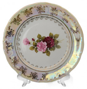 Набор тарелок 25 см 6 шт  МаМ декор "Фредерика /Роза перламутр" / 048491