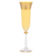 Бокалы для шампанского 190 мл 6 шт белые  Bohemia &quot;Анжела /Матовая полоса /золото&quot; AS Crystal / 145966