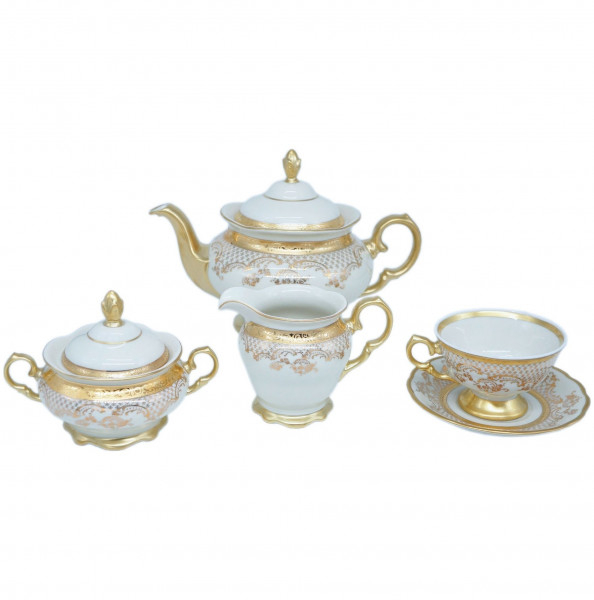 Чайный сервиз на 6 персон 15 предметов  Sterne porcelan &quot;Аляска /Леди /СК&quot; / 125408