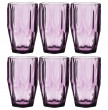 Стаканы для воды 350 мл 6 шт розовые  LEFARD &quot;Muza Color /Рокки&quot; / 193006