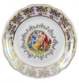 Набор тарелок 17 см 6 шт  Royal Czech Porcelain "Фредерика /Мадонна перламутр" / 098239
