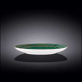 Тарелка 28 см зелёная  Wilmax "Spiral" / 261629