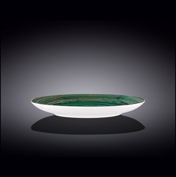 Тарелка 28 см зелёная  Wilmax &quot;Spiral&quot; / 261629