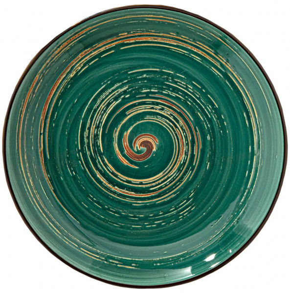 Тарелка 28 см зелёная  Wilmax &quot;Spiral&quot; / 261629