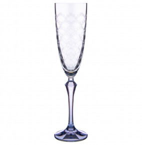 Бокалы для шампанского 200 мл 6 шт  Crystalex CZ s.r.o. "Элизабет /Голубое кружево" / 211198