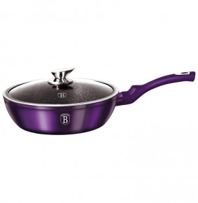 Сковорода 24 см с крышкой  Berlinger Haus "Royal purple Metallic Line" / 147850