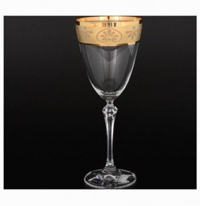 Бокалы для белого вина 250 мл 6 шт  Crystalex CZ s.r.o. "Элизабет /Золотой узор /935" / 041769
