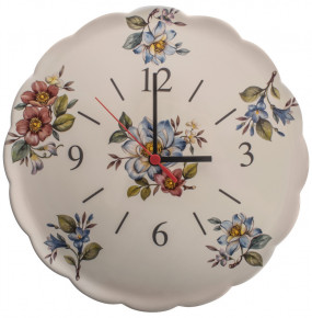 Часы настенные 29,5 см  Artigianato Ceramico by Caroline "Artigianato ceramico /Весенние лепестки" / 229294