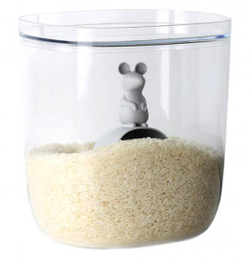 Контейнер для пищевых продуктов 3,5 л с мерной ложкой  Qualy "Lucky Mouse" / 247074
