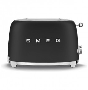 Тостер на 2 ломтика черный матовый "Smeg"  / 299712