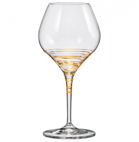 Бокалы для белого вина 350 мл 2 шт  Crystalex CZ s.r.o. "Аморосо /Золотая спираль /8441" / 111241