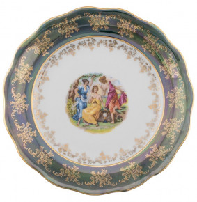 Тарелка 24 см 1 шт  Royal Czech Porcelain "Аляска /Мадонна зеленая" / 204733