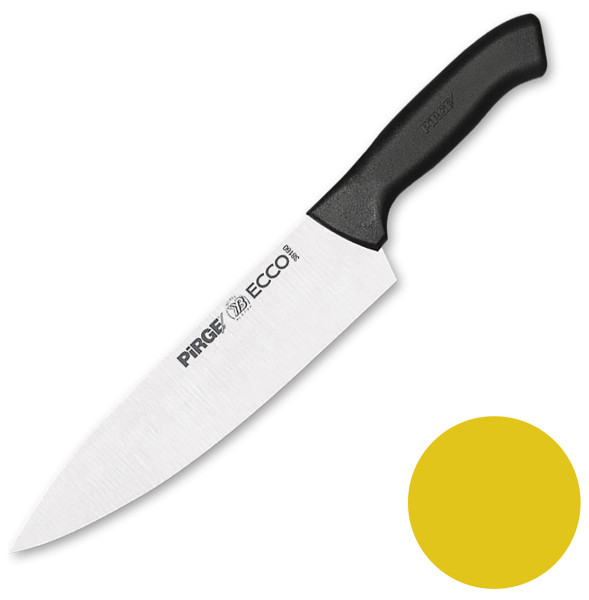 Нож поварской 21 см желтая ручка  PIRGE &quot;Ecco&quot; / 321695