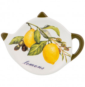 Подставка для чайного пакетика 12 х 8,5 х 1,5 см  Agness "Лимоны" / 214248