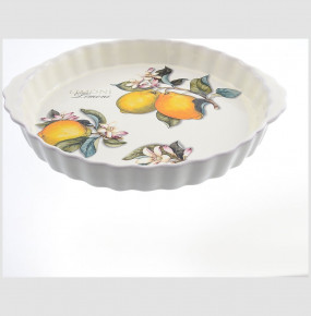 Блюдо для запекания 32 см круглое  Artigianato Ceramico by Caroline "Artigianato ceramico /Лимоны" / 156760