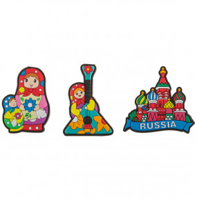 Магнит 6 х 4 х 1 см  Polite Crafts&Gifts Co., Ltd "Русский" (3 вида в ассортименте) / 186294