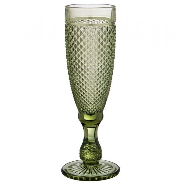Бокалы для шампанского 150 мл 6 шт зелёные  LEFARD &quot;Гранат /Muza color&quot; / 225099