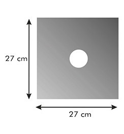 Защитная пластина для газовых плит 27 x 27 см 4 шт  Tescoma "PRESTO"  / 247502