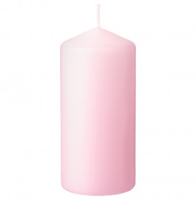 Свеча столбик 7 х 15 см /розовая / 283025