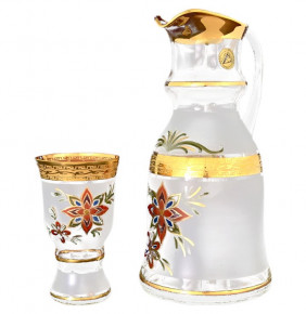 Набор для воды 7 предметов (кувшин + 6 стаканов)  Bohemia "Королевский /Мозайка" / 058435