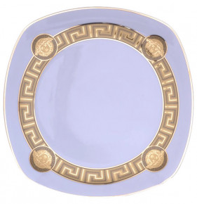Набор тарелок 25 см 6 шт  Bohemia Porcelan Moritz Zdekauer 1810 s.r.o. "Гамма /Версаче МГ /золото" / 011947
