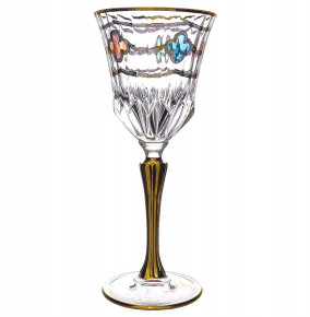 Бокалы для белого вина 220 мл 6 шт  RCR Cristalleria Italiana SpA "Timon /Адажио /Цветные окошки /Золото" / 214589