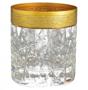 Стаканы для виски 300 мл 6 шт  RCR Cristalleria Italiana SpA "Timon /Париж матовое золото" / 101060