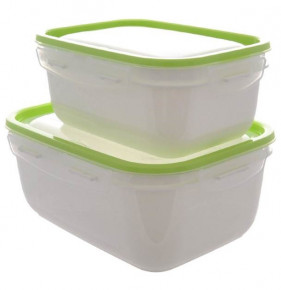 Набор контейнеров (1, 2 л) 2 шт салатовые  Ucsan Plastik "Ucsan" / 296204