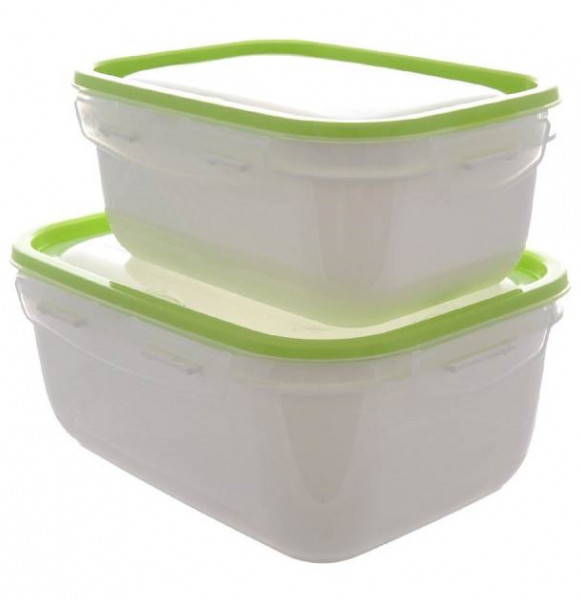 Набор контейнеров (1, 2 л) 2 шт салатовые  Ucsan Plastik &quot;Ucsan&quot; / 296204