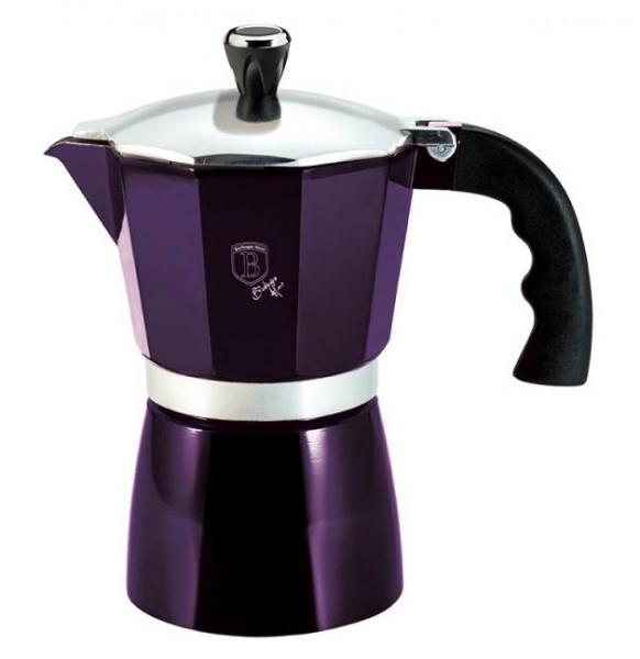 Гейзерная кофеварка 600 мл на 6 чашек  Berlinger Haus &quot;Purple Eclips&quot; / 280702