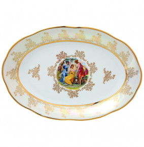 Блюдо 33 см овальное  Sterne porcelan "Фредерика /Мадонна перламутр" / 139134