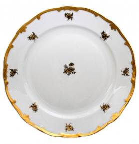 Набор тарелок 24 см 6 шт  Weimar Porzellan "Роза золотая /золото"  / 013187