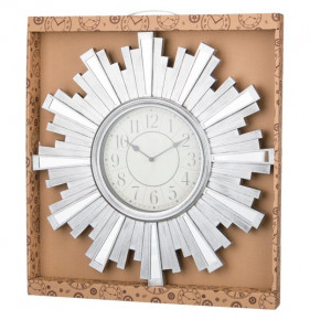 Часы настенные 50 х 50 х 4 см кварцевые серебро  LEFARD "SWISS HOME" / 187920