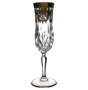 Бокалы для шампанского 130 мл 6 шт  Art Decor "Edelweiss /Золото" / 273153