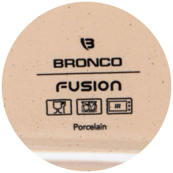 Тарелка 23 х 13,5 х 2 см  Bronco &quot;Fusion /Кремовый&quot; (2шт.)  / 277002
