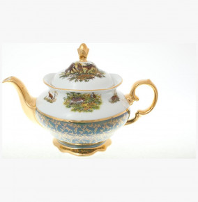 Заварочный чайник 1,2 л  Sterne porcelan "Фредерика /Охота зеленая" (с дырочками) / 137717