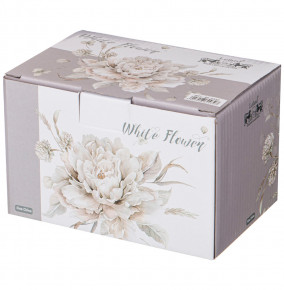 Заварочный чайник 600 мл серый  LEFARD "Белый цветок" / 230688