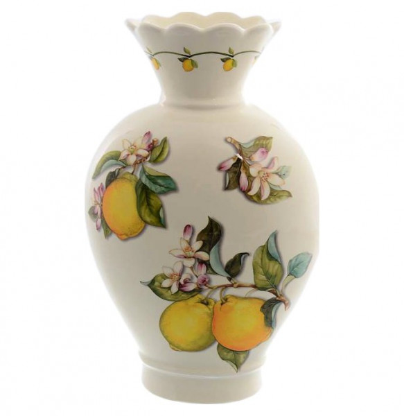 Ваза для цветов 31 см  Artigianato Ceramico by Caroline &quot;Artigianato ceramico /Лимоны&quot; / 060067