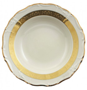 Набор тарелок 23 см 6 шт глубокие  Thun "Мария-Луиза /Золотая лента /СК" / 107922
