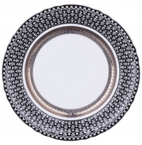 Набор тарелок 25 см 6 шт  Leander "Соната /Королевская лилия на чёрном" / 285419