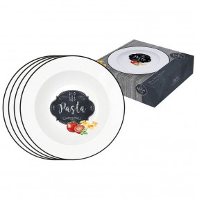 Набор тарелок для пасты 22 см 4 шт  Easy Life "Кухня в стиле "Ретро" (подарочная упаковка) / 291613