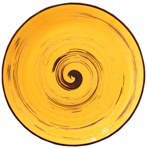 Тарелка 20,5 см жёлтая  Wilmax &quot;Spiral&quot; / 261599