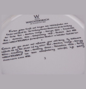 Тарелка 21 см  Waechtersbach "Вехтерсбах /Клематисы белые с фиолетовыми" / 034625