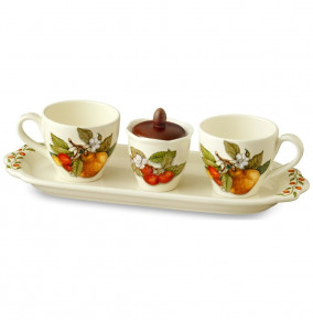 Чайный набор на 2 персоны 5 предметов  Artigianato Ceramico by Caroline "Artigianato ceramico /Груша" / 151800