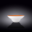 Тарелка 22,5 см глубокая оранжевая  Wilmax &quot;Spiral&quot; / 261579
