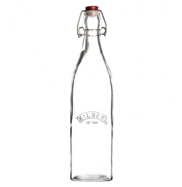 Бутылка 550 мл с зажимом квадратная  Kilner &quot;Clip Top&quot; / 264296