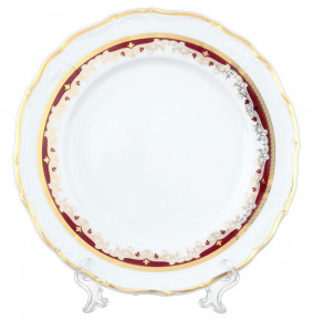 Набор тарелок 25 см 6 шт  Thun "Мария-Луиза /Лилии на красном" / 056430
