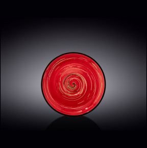 Блюдце 15 см красное  Wilmax "Spiral" / 261567